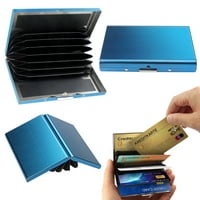 Лизсън неръждаема стомана карта кутия, кредитна лична карта бизнес съхранение метален клип