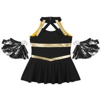 Iiniim Cheer Leader Costume за момичета Хелоуин рокля за парти рожден ден гимназия Мажоретен униформен екип