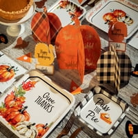 Начин да отпразнуваме есента тикви Ден на благодарността десертни плочи, КТ