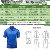 Ризи за педари за мъже с дизайни сухо годни производители Мъжки голф риза Редовно прилягане на моден печат с къс ръкав поло черно, 3XL