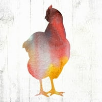 Печат на плакат на кокошка от Валери Винерс VE1609