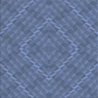 Ahgly Company вътрешен правоъгълник с шарени сини килими за новост, 7 '9'