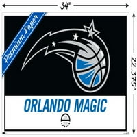 Orlando Magic - Плакат за стена на лого, 22.375 34