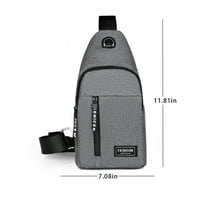 Giligiliso Clearance Водоустойчива каишка чанта Crossbody Backpack с каишка за отвори за слушалки за слушалки РАБАК