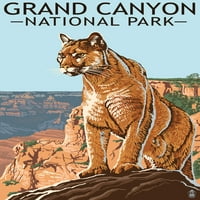 Национален Парк Гранд Каньон-Планински Лъв-Фенер Преса Произведения На Изкуството