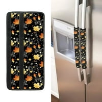 Подновени паднали кленови листа хладилник капак на дръжката на вратата сменяем капак на дръжката на хладилника кухненски уред защитни ръкавици за фурни съдомиялни шкафове, декор на благодарността