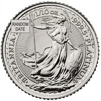 Кралският Монетен Двор Платинена Монета Британия-Оз . Чист